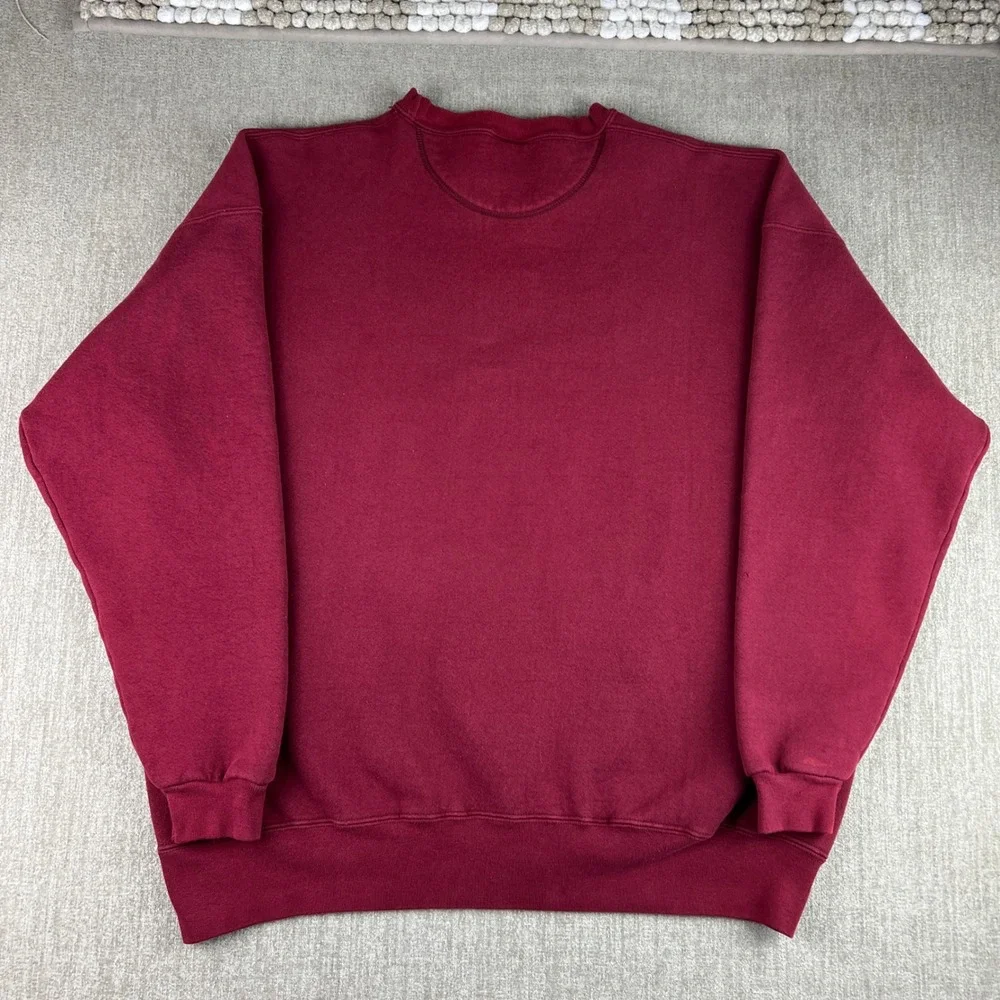 Vintage Coors Brewery Sweatshirt Mens XXL Burgundy 90s‎ Heavyweight Made in USA